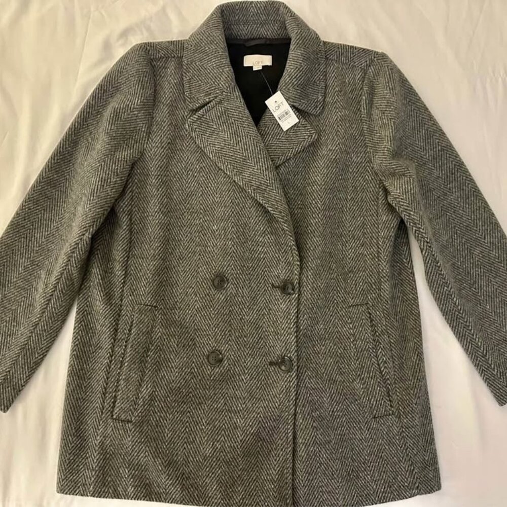 LOFT Women’s Winter Coat – Gray – Size Large – New with Tag